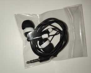 Black and White 3.5mm Earphones