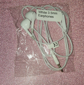 White 3.5mm Earphones