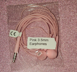 Pink 3.5mm Earphones